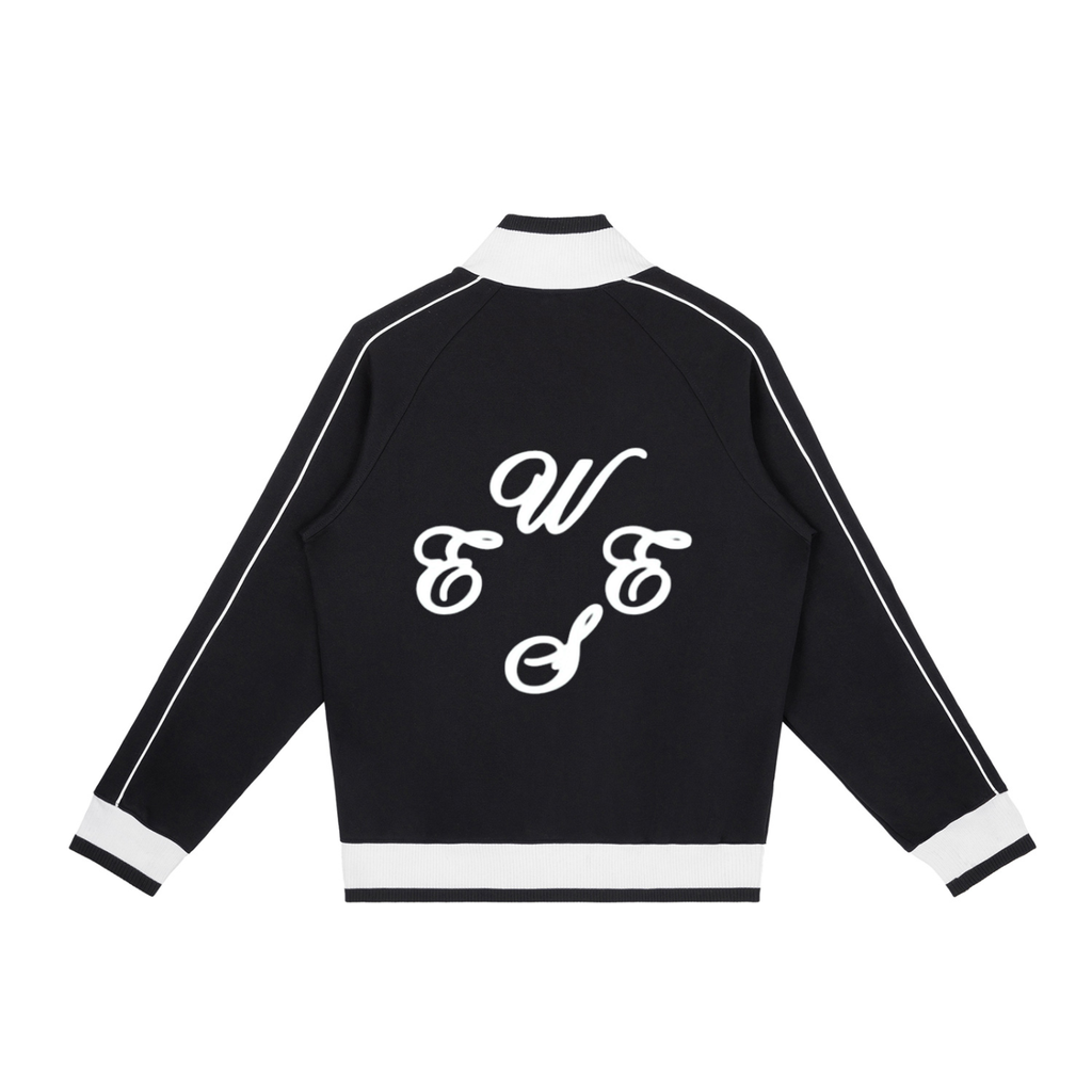 Color Block Raglan Sleeve Zip Track Jacket